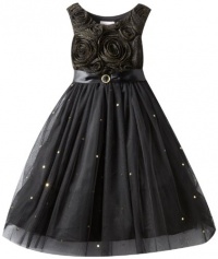 Bloome Girls 7-16 Soutache Sparkle Special Occasion Dress, Black/Gold, 7 Bloome Girls 7-16 Soutache Sparkle Special Occasion Dress, Black/Gold, 7