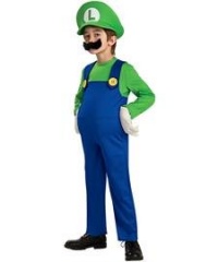 Super Mario Brothers, Deluxe Luigi Costume, Small Super Mario Brothers, Deluxe Luigi Costume, Small
