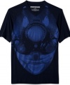 Start your own urban legend: Dagger T-Shirt from Sean John, featuring blue-on-black android graphic.