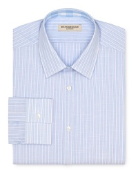 A Burberry London dress shirt brings polished refinement to your work day with crisp cotton and comfortable linen blended together for a soft feel. A Burberry London dress shirt brings polished refinement to your work day with crisp cotton and comfortable linen blended together for a soft feel.