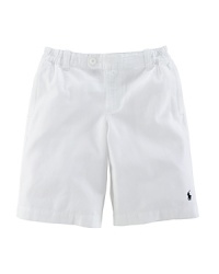 Crafted from mid-weight cotton twill, a traditional silhouette is lent vintage character with a semi-elastic waistband and a rear patch pocket for old-school varsity appeal. Crafted from mid-weight cotton twill, a traditional silhouette is lent vintage character with a semi-elastic waistband and a rear patch pocket for old-school varsity appeal.