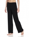 Calvin Klein Women's Savoy Ribbed Modal Pajama Pant, Black, Medium