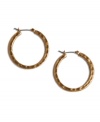 Versatile and stunning - the perfect pairing for any ensemble, be it office wear or cocktail attire. Lucky Brand earrings crafted in gold tone mixed metal. Approximate diameter: 1 inch.