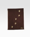 Handcrafted of French goatskin with a golden trail of paw prints, this small booklet is an ideal keepsake of four-legged memories. Holds 20 4X 6 photos Made in USAFOR PERSONALIZATIONSelect a color and quantity, then scroll down and click on PERSONALIZE & ADD TO BAG to choose and preview your monogramming options. Please allow 2 to 3 weeks for delivery.