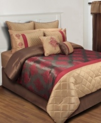 Create a beautiful presentation in your space with this Freemont comforter set, featuring luxurious quilted details and sophisticated medallion designs in an enticing color scheme. Comes complete with enough components for a total room refresh. Create a beautiful presentation in your space with this Freemont comforter set, featuring luxurious quilted details and sophisticated medallion designs in an enticing color scheme. Comes complete with enough components for a total room refresh.
