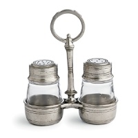 The antique patina finish and old-world shapes in this collection date back to Renaissance days. Crafted of high-quality pewter, which is completely food safe and retains its beauty and luster without maintenance.