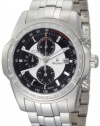Bulova Men's 96E108 Diamond Case Black Dial Bracelet Watch
