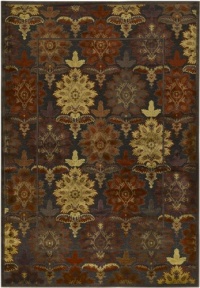 Area Rug 7x10 Rectangle Transitional Chocolate-Brown Color - Surya Basilica Rug from RugPal