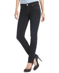 Dark, flattering denim creates the perfect starting point for any outfit. Pair INC's petite skinny jeans with everything from tanks to tunics to lacy blouses! Dark, flattering denim creates the perfect starting point for any outfit. Pair INC's petite skinny jeans with everything from tanks to tunics to lacy blouses!