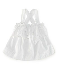 Adorned with light-as-air ruffles and delicate eyelet embroidery, this breezy cotton camisole captures a boho-chic sensibility for adorable warm-weather style. Adorned with light-as-air ruffles and delicate eyelet embroidery, this breezy cotton camisole captures a boho-chic sensibility for adorable warm-weather style.