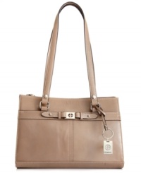 Whether you're heading to the office or running weekend errands around town, this glazed leather silhouette from Giani Bernini lets you take along almost everything. Three separate sections organize the interior with card slots, zip pockets and slip compartments, so you'll have all your essentials easily at hand. Whether you're heading to the office or running weekend errands around town, this glazed leather silhouette from Giani Bernini lets you take along almost everything. Three separate sections organize the interior with card slots, zip pockets and slip compartments, so you'll have all your essentials easily at hand.