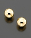 These 14k stud earrings (10 mm) are classics that are perfect for everyday.