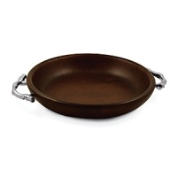 Atticus's rich Bamboo collection is the perfect way to entertain in style. A deep rosewood finish and bamboo-inspired aluminum handles make this stylish bowl the ultimate marriage of form and function. Atticus's rich Bamboo collection is the perfect way to entertain in style. A deep rosewood finish and bamboo-inspired aluminum handles make this stylish bowl the ultimate marriage of form and function.