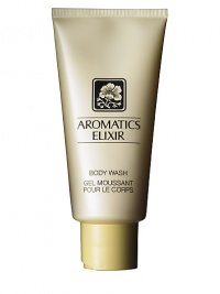 A shimmering gold gel that gently washes the body with fragrance. For shower or bath. 6.7 oz. A shimmering gold gel that gently washes the body with fragrance. For shower or bath. 6.7 oz.