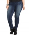 Sport the season's hottest tops with American Rag's plus size skinny jeans, featuring comfy pull-on styling.