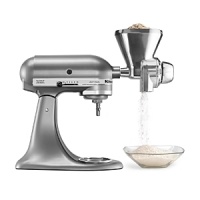 Designed to mill non-oily grains such as wheat, corn, rye oats, rice, buckwheat and millet, this grain mill features 12 grind levels ranging from very coarse to fine. Designed to mill non-oily grains such as wheat, corn, rye oats, rice, buckwheat and millet, this grain mill features 12 grind levels ranging from very coarse to fine.
