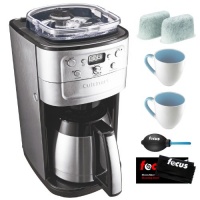 Cuisinart DGB-900BC Grind & Brew Thermal 12-Cup Automatic Coffeemaker + 2 Cuisinart Replacement Water Filters + 2 Stoneware Coffee Mugs + Dust Blower + Microfiber Cleaning Cloth Cuisinart DGB-900BC Grind & Brew Thermal 12-Cup Automatic Coffeemaker + 2 Cuisinart Replacement Water Filters + 2 Stoneware Coffee Mugs + Dust Blower + Microfiber Cleaning Cloth