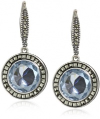 Judith Jack Color Pop Sterling Silver, Marcasite Disc Drop Earrings Judith Jack Color Pop Sterling Silver, Marcasite Disc Drop Earrings