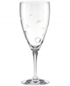 A nice surprise, this iced beverage glass from the Society Hill crystal stemware collection features pressed dots and clean lines in luminous crystal from kate spade new york.