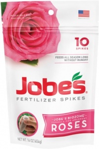 Jobe's 4102 Rose Outdoor Fertilizer Food Spikes, 10-Pack