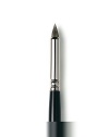 A synthetic brush that is precisely cut and designed to create the perfect smoky eye. Can be used wet or dry and the unique shape allows for mistake-proof application and complete control. Use the tip of the brush for a classic thin line or apply pressure to smudge along the lash line. Use the side of the brush to build color and smoke out the eye. 