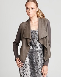 There have been endless style incarnations of this 50s-inspired style icon--this Joie leather jacket taps into your rebellious side while steeped in elegant and decidedly feminine details. There have been endless style incarnations of this 50s-inspired style icon--this Joie leather jacket taps into your rebellious side while steeped in elegant and decidedly feminine details.