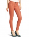 DL1961 Women's Emma Wax Coated Legging, Rose Gold, 26