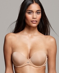 A simple strapless push-up bra with detachable, convertible straps for a versatile style. Style #F3493 A simple strapless push-up bra with detachable, convertible straps for a versatile style. Style #F3493
