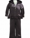 Calvin Klein Jeans 3 Piece Set - Short Sleeve Shirt, Jacket and Pants Purple 12 Months