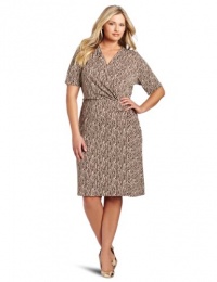 Jones New York Women's Plus-Size Elbow Sleeve Wrap Dress Jones New York Women's Plus-Size Elbow Sleeve Wrap Dress