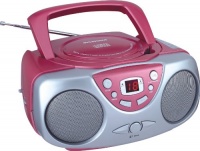 Sylvania SRCD243 Portable CD Player with AM/FM Radio, Boombox (Pink) Sylvania SRCD243 Portable CD Player with AM/FM Radio, Boombox (Pink)