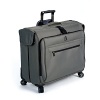 Recessed extra long locking trolley handle made of aircraft grade aluminum with one button operation, for ease of use. Reinforced corners and kickplate offer additional protection against wear. Fully lined interior with tie down straps to keep your clothing wrinkle free. Integrated privacy ID tag. TSA accepted lock.