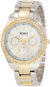 XOXO Women's XO5429 Rhinestone Accent Two-Tone Bracelet Watch XOXO Women's XO5429 Rhinestone Accent Two-Tone Bracelet Watch