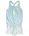 Ralph Lauren Toddler Girl's Big Pony Fading Romper, Lt Blue, 2/2T