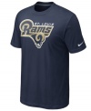 From the pre-game to after-party, show off your St. Louis Rams pride in this NFL football t-shirt from Nike.