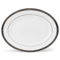 Lenox Vintage Jewel Platinum Banded Bone China 13 Oval Platter Lenox Vintage Jewel Platinum Banded Bone China 13 Oval Platter
