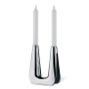 Georg Jensen Candleholder Design #1087. Created by Søren Georg Jensen, in 1960 and originally crafted in silver, this iconic candlestick has been reinterpreted in polished steel for a new generation of design connoisseurs.