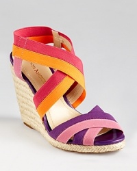 In a strappy, multicolor design, the Idyll espadrille is a bold statement with serious staying power. From Enzo Angiolini.