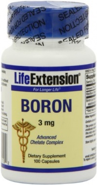Life Extension Boron Caps 3mg Capsules, 100-Count Life Extension Boron Caps 3mg Capsules, 100-Count