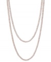 100 inches of pure sophistication. This delightful endless necklace features a shimmering row of light pink cultured freshwater pearls (7-8 mm). Approximate length: 100 inches.