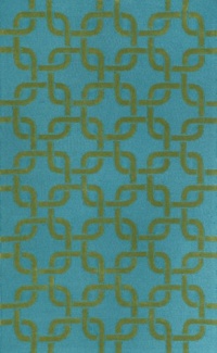 Liora Manne Spello Chains Rug, 24-Inch by 8-Feet, Aqua