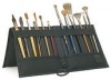 Prat Paris Nylon Covered Brush Easel Holder 12 x 13, Holds 12 Artists Paint Brushes, Black