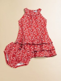 Cherries and a paisley print adorn this pretty ruffled frock with scalloped detail in a drop-waist silhouette.Scalloped jewelneckSleevelessBack buttonsDrop-waistRuffled skirt95% cotton/5% spandexMachine washImported Please note: Number of buttons may vary depending on size ordered. Cherries and a paisley print adorn this pretty ruffled frock with scalloped detail in a drop-waist silhouette.Scalloped jewelneckSleevelessBack buttonsDrop-waistRuffled skirt95% cotton/5% spandexMachine washImported Please note: Number of buttons may vary depending on size ordered.