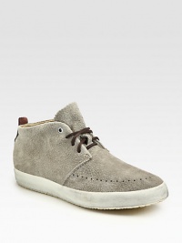 The utmost in comfort and style, set in a suede lace-up design with perforated detail.Suede upperLeather liningPadded insoleRubber soleImported The utmost in comfort and style, set in a suede lace-up design with perforated detail.Suede upperLeather liningPadded insoleRubber soleImported