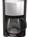 KRUPS FME414 Programmable 12-Cup Coffee Maker with Glass Carafe and LED Control panel, Black and Stainless Steel