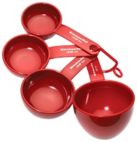 Kitchenaid Classic Set Of 4 Measuring Cups, Red Kitchenaid Classic Set Of 4 Measuring Cups, Red
