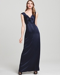 Amsale Dress - Charmeuse Ruffle Amsale Dress - Charmeuse Ruffle
