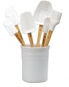 Le Creuset Silicone 7-Piece Utensil Set, White