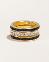 GUESS Three Piece Gold-Tone Ring Set