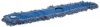 Rubbermaid Commercial FGJ25700 Twisted Loop Blend Dust Mop, 48 Length x 5 Width, Blue